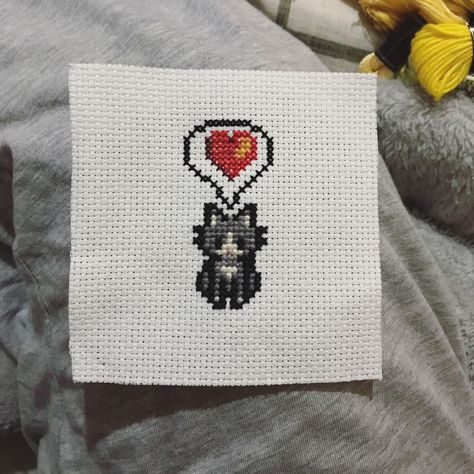 Vickiii on Instagram: “I have a finish! 1/3 pieces for this commission :) • • • #stardewvalley #stardew #sdv #cat #crossstitch #crossstitchersofinstagram…” Stardew Valley Embroidery, Happy Shark, Pearl Beads Pattern, Cat Cross Stitch Pattern, Cat Cross Stitch, Stardew Valley, Cross Stitching, Cross Stitch Art, Cross Stitch Designs