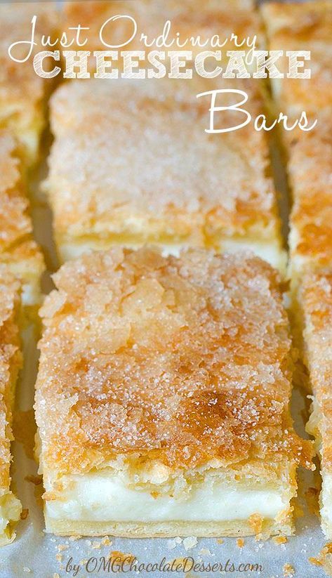 Just Ordinary Cheesecake Bars | Easy Sopapilla Cheesecake Bar Recipe Breakfast Bar Party, Bar Party Ideas, Sopapilla Recipe, Crescent Roll Dessert, Sopapilla Cheesecake Bars, Crescent Roll Cheesecake, Cheesecake Bars Easy, Sopapilla Cheesecake, Cream Cheese Bars