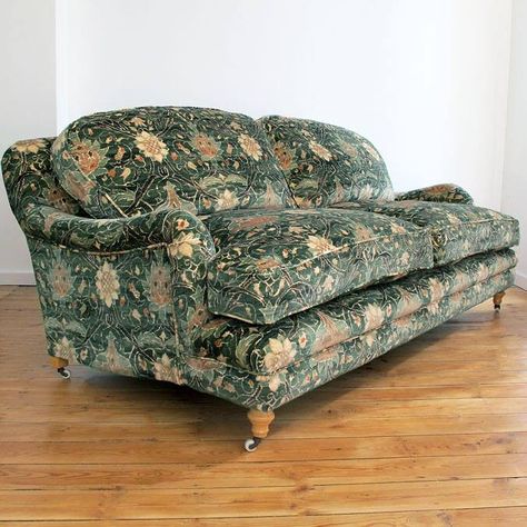 Chairs and Skyscrapers on Instagram: “If you're a #Williammorris fan, you may have seen this fabulous #Heals #Howard sofa on their website. Covered in the luxurious #Montreal…” Howard Sofa, Pattern Sofa, Dream House Plans, William Morris, Montreal, Skyscraper, House Plans, Ottoman, Outdoor Blanket