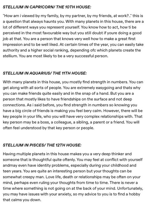 12 House Stellium, Stellium Astrology Meaning, 1st House Stellium, 12th House Stellium, Pisces Stellium, Aquarius Stellium, Capricorn Stellium, Stellium Astrology, Relationship Astrology