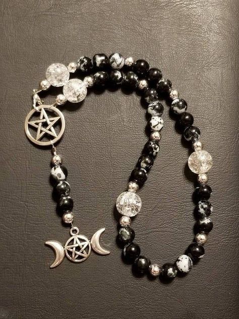 Wicca Wand, Witchy Business, Pagan Prayer Beads, Pagan Prayer, Wicca Jewelry, Moon Magick, Wiccan Crafts, Wiccan Decor, Pagan Crafts