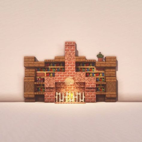 Goldrobin - Minecraft Builder no Instagram: “Here are a few fireplace designs! 🔥 Apart from the heads, they are easy to build in survival! 😊 ▶ Follow me for more Minecraft Buildings!…” Minecraft Fireplace Ideas, Goldrobin Minecraft, Minecraft Fireplace, Minecraft Decoration, Minecraft Interior Design, Fireplace Designs, Creeper Minecraft, Easy Minecraft Houses, Skins Minecraft