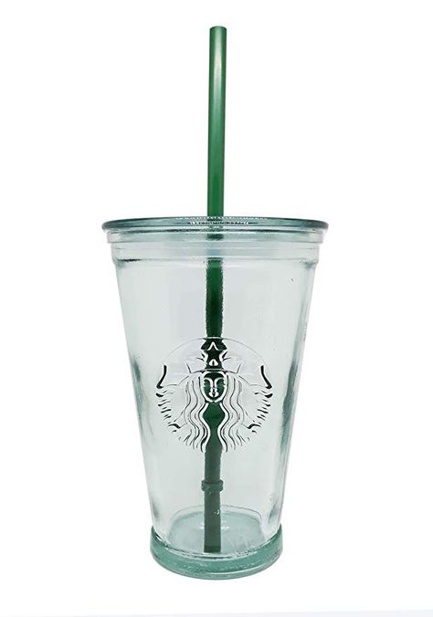 Amazon.com: Starbucks Recycled Glass Cold Cup, 16 Fl Oz: Gateway Starbucks Siren, Ice Cold Drink, Disposable Cups, Coffee And Tea Accessories, Drinking Glass, Starbucks Coffee, Reusable Straw, Starbucks Cups, Cold Cup