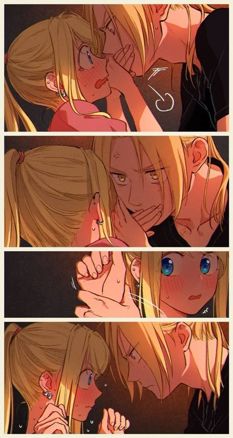 Winry And Edward, Fullmetal Alchemist Cosplay, Ed And Winry, Fullmetal Alchemist Edward, Edward Elric, Fullmetal Alchemist Brotherhood, Anime Love Couple, Dessin Adorable, Anime Couples Manga