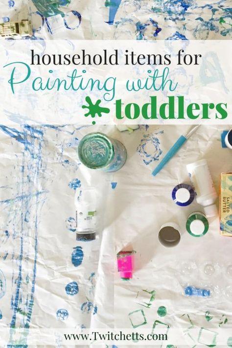 Ditch the paintbrush and find some of these fun household items for painting! Painting With Toddlers, Stem Games, Fun Art Projects, Summer Kid, Toddler Painting, Toddler Outdoor, Fun Activities For Toddlers, Mixing Colors, Budget Friendly Gift