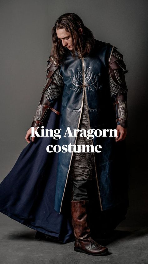 Aragorn Costume, King Aragorn, Adventurer Costume, Cape Fantasy, Armour Dress, Diy Costumes Men, Hobbit Costume, Elven Costume, Lotr Costume