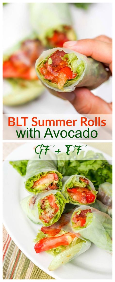 Rice Paper Wrappers, Summer Rolls, Bariatric Recipes, Light Dinner, Diet Keto, Bake Shop, Tortilla Chips, Dairy Free Recipes, Finger Food