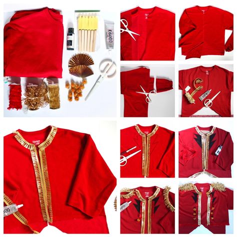 Diy Nutcracker Costume Women, Diy Greatest Showman Costumes, Diy Ring Leader Costume, Diy Circus Costume Women, Circus Costumes Diy, Ringmaster Costume Diy, Diy Circus Costume, Circus Costume Diy, Circus Costume Kids