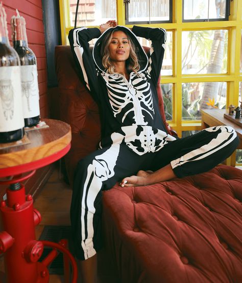 Women's Skeleton Costumes | Tipsy Elves Skeleton Costume Women, Hot Halloween Costumes Women, Skeleton Onesie, Lobster Costume, Skeleton Costumes, Home Halloween Costumes, Tiger Costume, Women Skeleton, Skeleton Halloween Costume