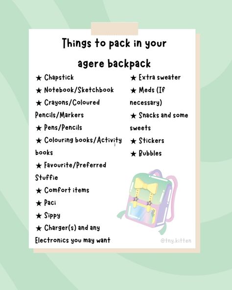 Little Spaces Ideas Activities, Little Spaces Ideas, Age Dreaming, Altoids Wallets, Lil Space, Pet Regression, Little Spaces, Things Quotes, Unorganized Idea