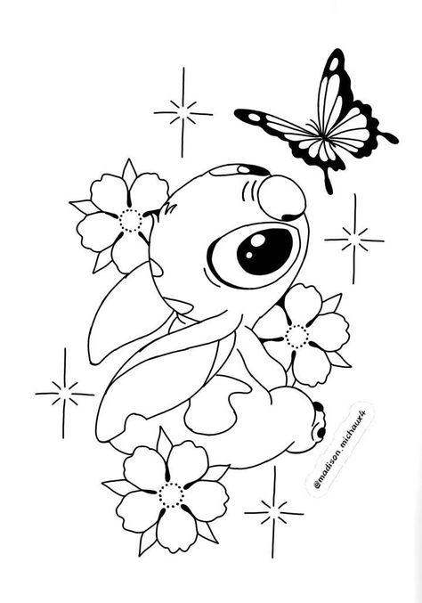 Stitch Coloring Pages For Kids, Stitch Tattoo Outline, Stitch Colouring Pages, Stitch And Angel Drawing, Stitch And Angel Coloring Pages, Stitch Coloring Pages Free Printable, Angel Stitch Disney, Hello Kitty Princess, Angel Lilo And Stitch