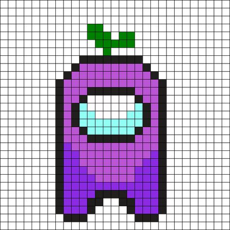 Among Us Main Perler Bead Pattern | Bead Sprites | Misc Fuse Bead Patterns Among Us Perler Bead Pattern, Pixie Art, Beads Pattern, Fuse Bead Patterns, Pixel Art Templates, Art Templates, Pattern Maker, Hama Bead, Kandi Patterns