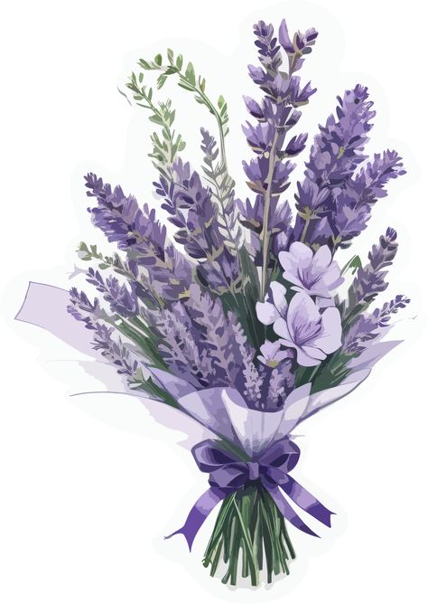 Lavender Flower Bouquet Illustration AI Generative Lavender Flower Bouquet, Flower Bouquet Illustration, Flower Bouquet Png, Flower Bouquet Drawing, Bouquet Illustration, Purple Flower Bouquet, Eiffel Tower Art, Flower Boquet, Purple Bouquets