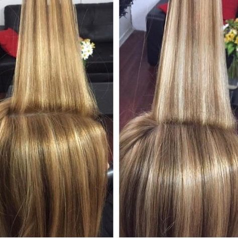 Highlighting Hair At Home, Blonde Color Ideas, Highlight Your Own Hair, Black With Blonde, Lisa Makeup, Highlights Diy, Black With Blonde Highlights, Diy Highlights Hair, Brunette Tones