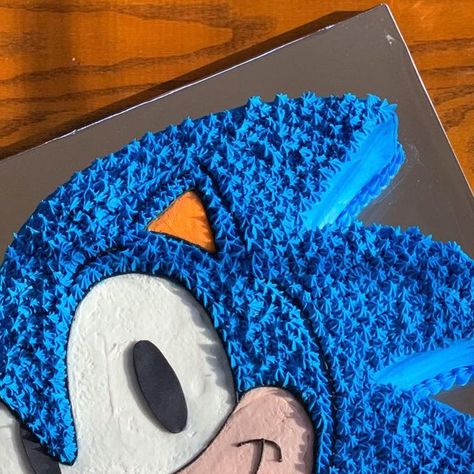 Sonic Birthday Sheet Cake, Sonic Theme Cake, Sheet Cakes Decorated, Sonic Birthday Cake, Sonic The Hedgehog Cake, Sonic Cake, Sonic Birthday, Birthday Sheet Cakes, 11th Birthday