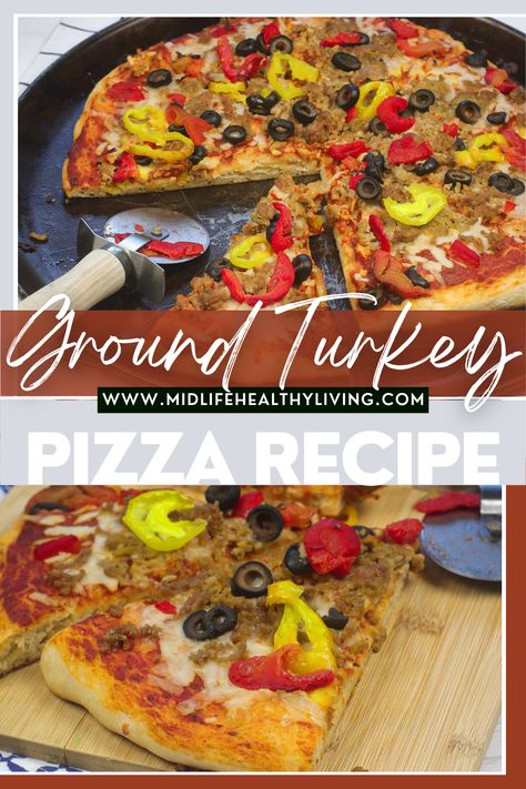 Have you ever had a ground turkey pizza? If not, you're missing out! Ground turkey pizza is a delicious and healthy alternative to traditional pizzas. Turkey Pizza Crust, Ground Turkey Pizza, Ground Turkey Pizza Bowl, Ground Turkey Crust Pizza, Turkey Cranberry Pizza, Ground Turkey Seasoning, Turkey Pizza, Hamburger Pizza, Turkey Seasoning