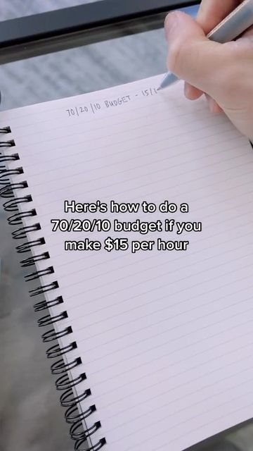 How To Split Your Paycheck, 50 20 20 10 Budget, 75 15 10 Budget, 70 20 10 Budget, How To Budget Your Money, How To Budget For Beginners, Budget Examples, Budget Aesthetic, Monthly Savings Plan