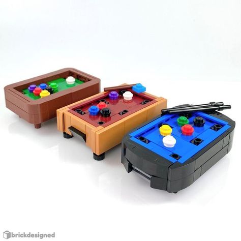 Lego Pool, Lego Furniture, Lego Modular, Lego Photo, Pool Tables, Lego Photography, Lego House, Lego Creator, Lego Moc