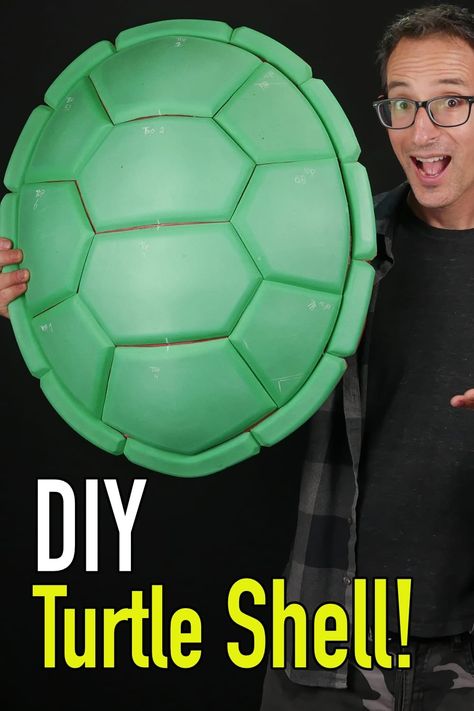 How To Make Ninja Turtle Costume, Teenage Mutant Ninja Turtles Shell Diy, Diy Turtle Shell Backpack, Sea Turtle Halloween Costume, Boat Costume Diy, Tmnt Shell Diy, Under The Sea Diy Costumes, Ninja Turtles Diy Costume, Diy Sea Turtle Costume