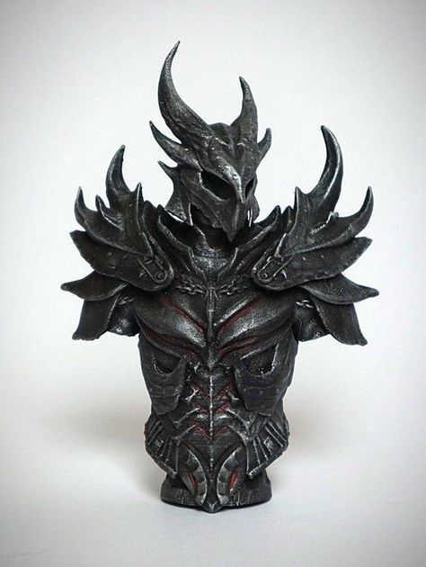 Armour Shoulder Pads, Asymmetrical Armor, Dragon Bone Armor, Black Dragon Armor, Goth Armor, Daedric Helmet, Skyrim Daedric Armor, Night Armor, Skyrim Costume