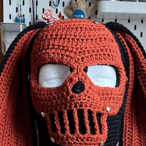 Ivy crotchet on Instagram: "Skull face💀 balaclava  Can be customized in any color of your choice  Purchase to make order 🤍" Crochet Masks, Skull Balaclava, Balaclava Crochet, Rave Ideas, Crochet Balaclava, Funky Hats, Crochet Mask, Crochet Skull, Birthday Icon