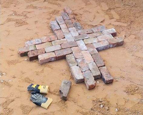 How to Lay a Patio from Reclaimed Bricks — Alice de Araujo Appletree Garden, Pretty Pathways, Reclaimed Brick Patio, Small Brick Patio, Brick Paths, Laying A Patio, Brick Images, Brick Paver Patio, Brick Patterns Patio