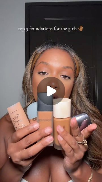 Sam on Instagram: "What’s your top 5? #foundation #makeupreel #makeupreels #makeupreview #blackgirlmakeup #browngirlmakeup @narsissist @lauramercier @urbandecaycosmetics @coverfx @diorbeauty" Nars Soft Matte Foundation, Dior Forever Matte Foundation, Foundation Tutorials, Nars Foundation, Brown Girls Makeup, Dior Forever, Matte Foundation, Makeup Reviews, Powder Foundation