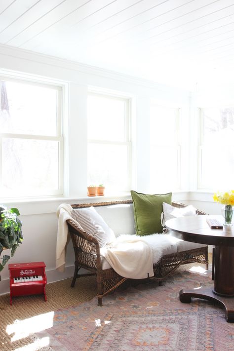 Porch House Kitchen + Sunroom // A Reveal 2-Years in the Making — The Grit and Polish House Sunroom, Kitchen Sunroom, The Grit And Polish, Grit And Polish, Complete Kitchen Remodel, Porch House, Pantry Wall, Craftsman Bungalow, Island With Seating