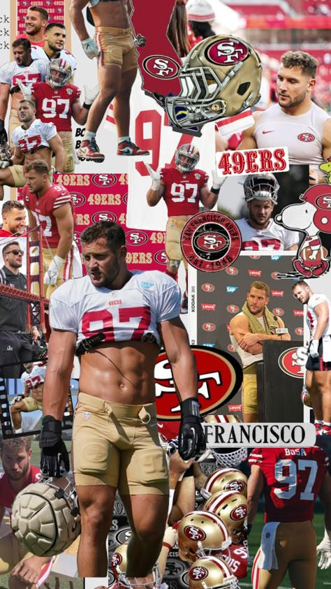 Nick Bosa 🥵 #nick #nickbosa #49ers #9ers #niners #sanfrancisco #sanfrancisco49ers #nfl #football #california #red 49ers Nick Bosa, San Francisco 49ers Aesthetic, Nick Bosa 49ers Wallpaper, Nick Bosa 49ers, Nick Bosa Boyfriend Material, 49ers Aesthetic, Nick Bosa Wallpaper, 49ers Wallpaper, 49ers Pictures