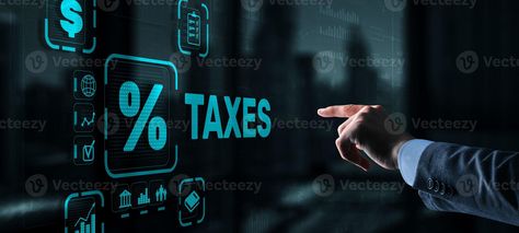 Concept of taxes paid by individuals and corporations such as VAT, income tax and property tax. Background for your business Ppt Slide Background, Tax Business, Linkedin Banner, Slide Background, Tax Time, Tax Services, Technology Background, Property Tax, Income Tax