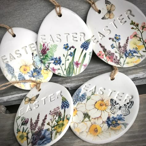 Clay Spring Projects, Spring Clay Ideas, Easter Air Dry Clay Ideas, Easter Clay Crafts, Spring Clay Projects, Easter Ceramics Ideas, Easter Clay Ideas, Easter Pottery Ideas, Easter Clay