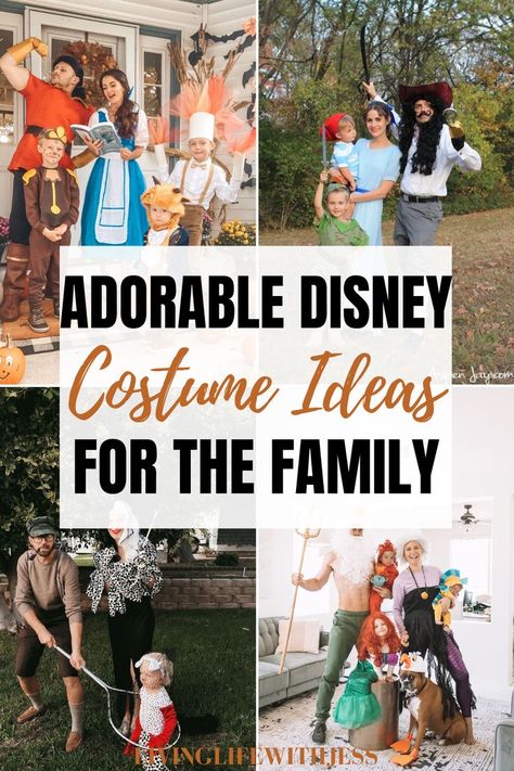 Disney Halloween costumes Easy Disney Family Costumes, Snow White Characters Costumes, Family Of 4 Frozen Halloween Costumes, Disney World Costume Ideas, Pocahontas Family Costume, Family Of 5 Disney Costumes, Cinderella Family Halloween Costumes, Family Rapunzel Halloween Costumes, Snow White Family Costume Halloween