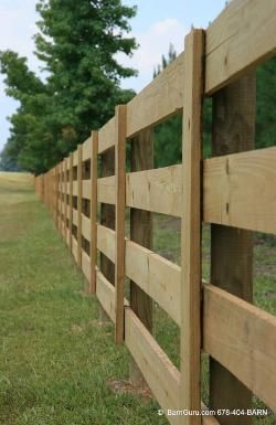 Barn Plans -10 Stall Horse Barn - Design Floor Plan Round Post Fence, 3 Board Fence, Horse Arena Fence Ideas, Fencing For Horses Cheap, Horse Corral Ideas Fence, Wood Horse Fence, Horse Panel Fence, Pvc Fencing, Perimeter Fence