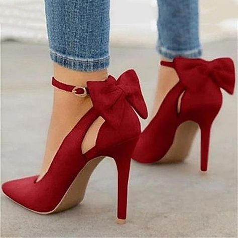 Bowknot Shoes, Light Blue Shoes, Low Cut Shoes, Bow High Heels, High Heels Boots, Basic Heels, Super High Heels, Pointed Heels, Shoe Black