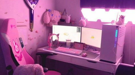 A story in which these males fall for a single girl..... you~ #fanfiction #Fanfiction #amreading #books #wattpad Dream Setup, Kawaii Bedroom, Pink Games, Gamer Setup, Setup Gamer, Otaku Room, Pc Gaming Setup, Video Game Room Design, Gamer Room Decor