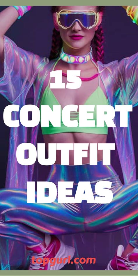 Get inspired with these concert outfit ideas that will make you shine in the crowd, whether you�’re rocking out or chilling to the beats. Outfits For Edm Concerts, Colorful Concert Outfit Ideas, Indoor Edm Concert Outfit, Chill Concert Outfit, Edm Concert Outfit, Edm Concert, Concert Wear, Concert Outfit Ideas, Rocker Chick