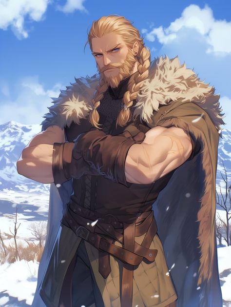 Pastor Character Design, Hag Character Art, Old Man Warrior, Viking Character Design Male, Viking Oc Male, Viking Rpg, Dnd Viking, Viking Character Design, Snowstorm Art