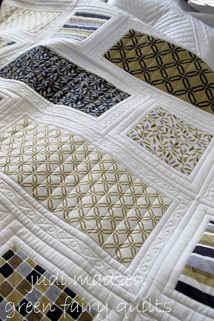 Helen's Quilt--beautiful and so simple of a pattern, wonder if I could make on like it? Pillowcase Ideas Projects, Large Block Quilt Patterns Ideas, Rectangle Quilt Pattern, Quilt Sashing, Quilt Motifs, Colchas Quilting, Quilt Modern, Quilt Modernen, Green Fairy