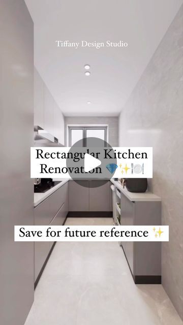 Tiffany design studio💎 on Instagram: "Small Kitchen Renovation 🍽️💎✨💡 • • • #tiffanydesignstudio #smallkitchendesign #kitchendesign" Tiny L Kitchen Ideas, Small Hallway Kitchen Ideas, 3m X 6m Kitchen, Small Kitchen Inspirations Modern, 3m X 2m Kitchen Layout, Kitchen Architecture Design, Small Kitchen Design Ideas Layout, Tiny Kitchen Design Layout, Small Narrow Kitchen Design