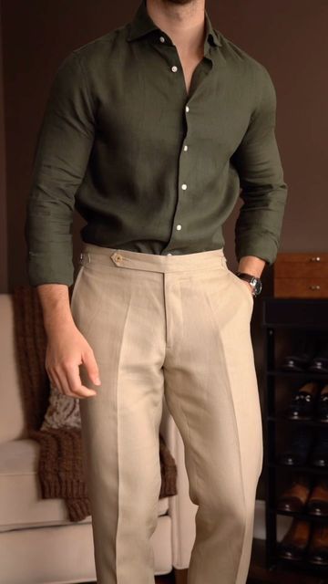 Formal Pant Shirts For Men, Formal Dress For Men Wedding, Green Outfit For Men Casual, Pant Shirt Combination Men Formal Casual, Wedding Casual Outfit Men, Formal Mens Fashion Wedding, Men Blazer Outfit For Wedding, Formal Shirt Pant Combination For Men, Casual Formal Outfit Men