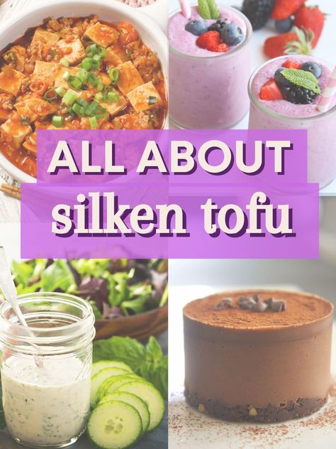 Silken Tofu 101: What it is and How to Use it Soft Silken Tofu Recipes, Tofu Smoothie, Silken Tofu Recipes, Specialty Food Store, Silken Tofu, Asian Grocery, Free Meal Plans, Dinner Sides, Specialty Foods