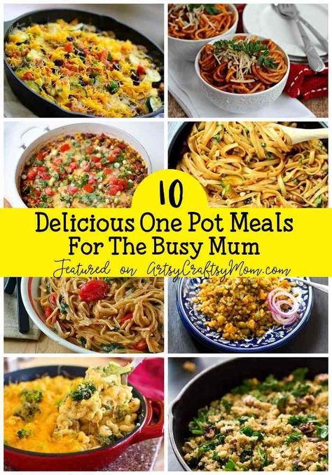 10 Super Delicious One Pot Recipes for Busy Moms - Toss all your ingredients into a single skillet or stockpot and you have a no-stress, no-mess meal ready. Kid Lunch Box Ideas, Stock Pot Recipes, One Pot Recipes, Recipes For Busy Moms, Food Benefits, Easy One Pot Meals, Healthy Supper, Recipes For Kids, Pan Meals