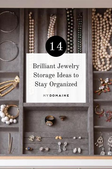 Necklace Hanging Ideas, How To Store Jewelry In Closet, Jewelry Desk Organization, Jewlrey Organization Display In Closet, Practical Jewelry Storage, How To Store Necklaces Storage Ideas, Costume Jewelry Storage Ideas, Jewelry Organization In Drawer, Jewelry Storage Drawer