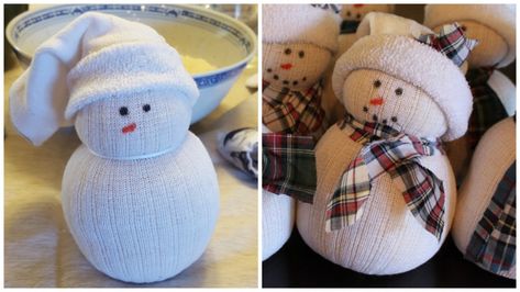 Snowman hand warmer diy Diy Christmas Gifts Sewing, January Craft, Nursing Home Crafts, Diy Hand Warmers, Craft For Adults, Easy Winter Crafts, Fun Winter Crafts, Holiday Hand Towels, Ladies Group