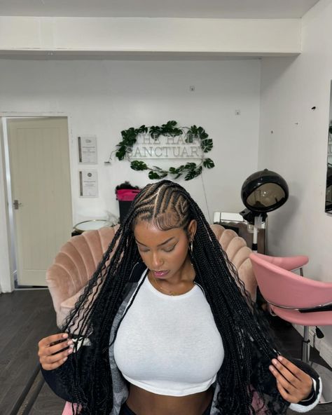 Instagram Black Kids Braids Hairstyles, Cornrows Braids For Black Women, Natural Braided Hairstyles, Short Box Braids Hairstyles, Big Box Braids Hairstyles, Feed In Braids Hairstyles, Faux Locs Hairstyles, Braided Cornrow Hairstyles, Cute Box Braids Hairstyles