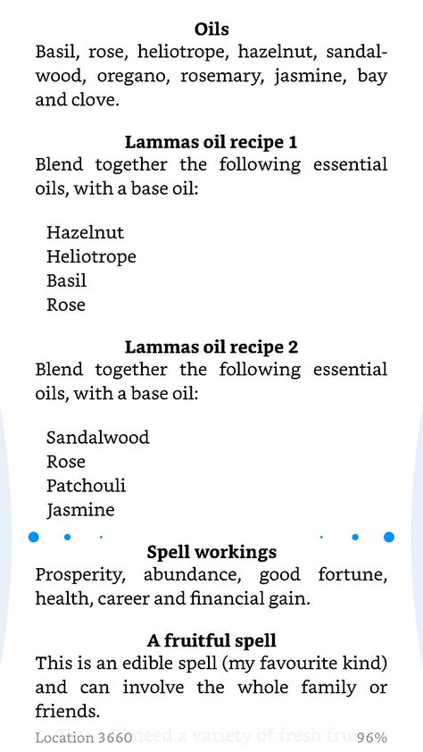 Lammas part 1 - "Grimoire of a Kitchen Witch" Lammas Oil Blend, Spiritually Awakened, Anti Possession Tattoo, Herbal Oils, Magic Things, Pagan Festivals, Wiccan Crafts, Spiritual Crystals, Herbal Oil