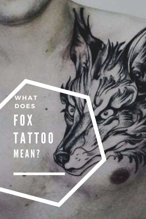 Meaningful Fox Tattoo. Fox Tattoo Shoulder, Fox Tattoos Men, Small Fox Tattoo Men, Fox Tattoo Men, Fox Tattoo Meaning, Unique Quote Tattoos, Fox Tattoo, Silver Fox, Chest Tattoo