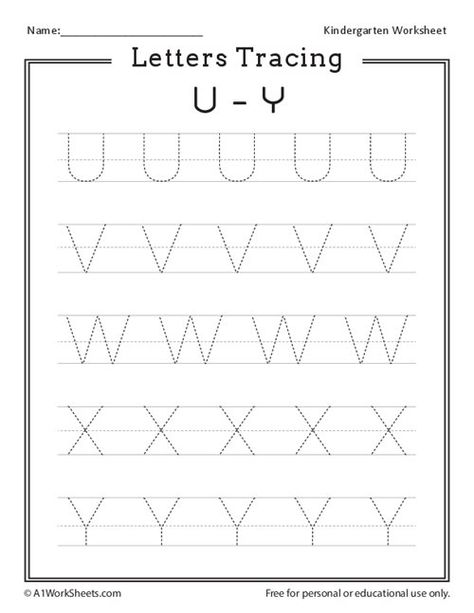 Alphabet Tracing U-Y Uppercase Worksheet Computer Coding For Kids, Capital Letters Worksheet, Printable Worksheets For Kindergarten, Alphabet Writing Worksheets, Alphabet Letter Worksheets, Printable Worksheets For Kids, Kids Handwriting Practice, Tracing Worksheets Free, Kindergarten Phonics Worksheets