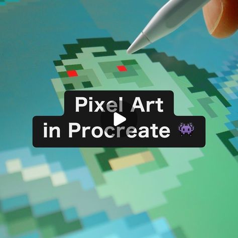 How To Do Pixel Art In Procreate, Pixel Art On Procreate, How To Draw Pixel Art Step By Step, Create Brushes Procreate, Procreate Pixel Brush, Digital Pixel Art, Pixel Art In Procreate, Pixel Brush Procreate, Pixel Art Procreate