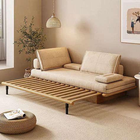 Sofa 2 Seater Modern, Day Bed Couch Living Room Small Spaces, 2 Seater Sofa Living Rooms, Small Office Sofa, Bed In Living Room Ideas, Sofa Bed Alternatives, Bedroom Living Room Combo, Classic Home Interiors, Day Bed Ideas